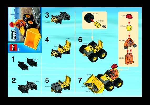 Notice / Instructions de Montage - LEGO - 5627 - Dozer: Page 1