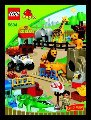 Notice / Instructions de Montage - LEGO - 5634 - Feeding Zoo: Page 1