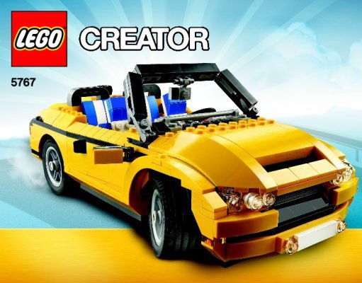 Notice / Instructions de Montage - LEGO - Creator - 5767 - Le cabriolet: Page 1