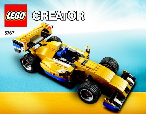 Notice / Instructions de Montage - LEGO - Creator - 5767 - Le cabriolet: Page 1