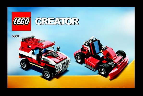 Notice / Instructions de Montage - LEGO - 5867 - Super Speedster: Page 1