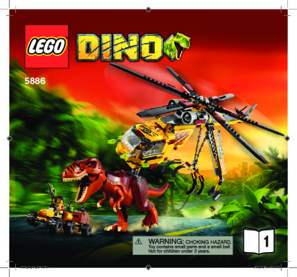 Notice / Instructions de Montage - LEGO - 5886 - T-Rex Hunter: Page 1