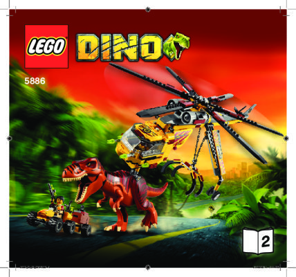 Notice / Instructions de Montage - LEGO - 5886 - T-Rex Hunter: Page 1