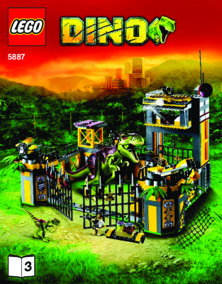 Notice / Instructions de Montage - LEGO - 5887 - Dino Defense HQ: Page 1