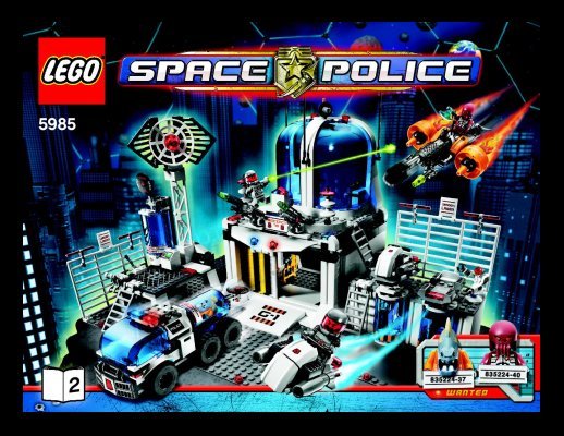 Notice / Instructions de Montage - LEGO - 5985 - Space Police Central: Page 1