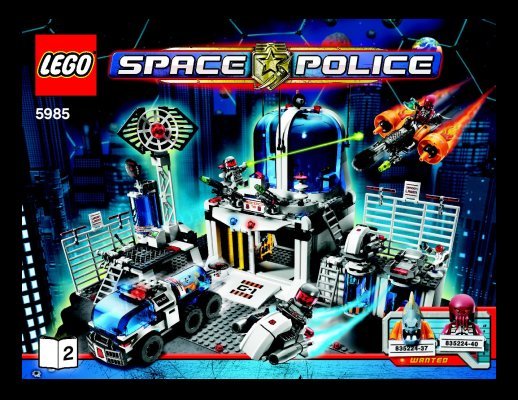 Notice / Instructions de Montage - LEGO - 5985 - Space Police Central: Page 1