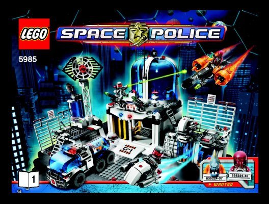 Notice / Instructions de Montage - LEGO - 5985 - Space Police Central: Page 1