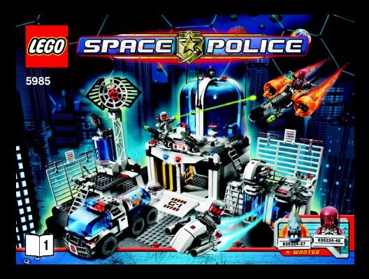 Notice / Instructions de Montage - LEGO - 5985 - Space Police Central: Page 1