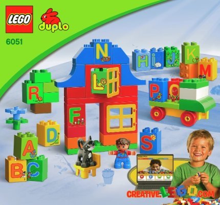 Notice / Instructions de Montage - LEGO - DUPLO - 6051 - Apprendre l’alphabet avec LEGO® DUPLO®: Page 1