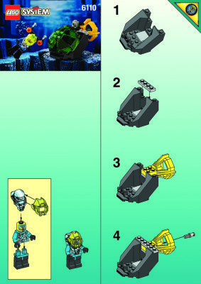 Notice / Instructions de Montage - LEGO - 6110 - Aquanaut Skewer: Page 1