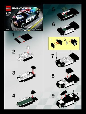 Notice / Instructions de Montage - LEGO - 6111 - Street Chase: Page 1