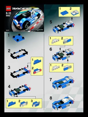 Notice / Instructions de Montage - LEGO - 6111 - Street Chase: Page 1