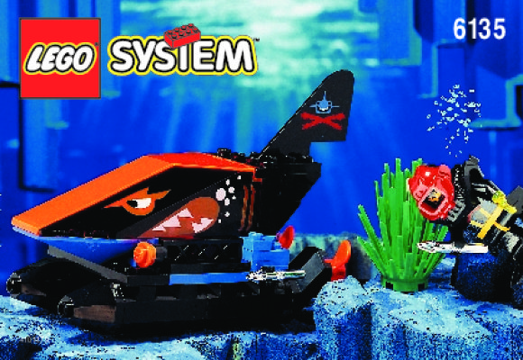 Notice / Instructions de Montage - LEGO - 6135 - SMALL SHARK SUBMARINE: Page 1