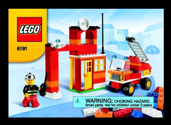 Notice / Instructions de Montage - LEGO - 6191 - LEGO® Fire Fighter Building Set: Page 1