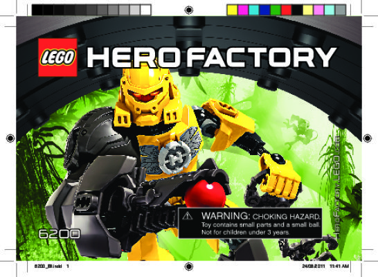 Notice / Instructions de Montage - LEGO - Hero Factory - 6200 - EVO: Page 1