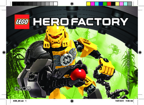 Notice / Instructions de Montage - LEGO - Hero Factory - 6200 - EVO: Page 1