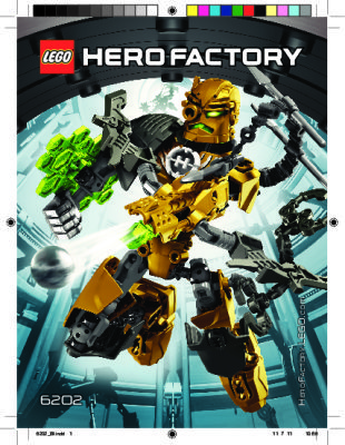 Notice / Instructions de Montage - LEGO - Hero Factory - 6202 - ROCKA: Page 1