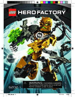 Notice / Instructions de Montage - LEGO - Hero Factory - 6202 - ROCKA: Page 1