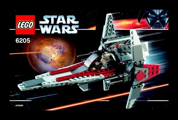 Notice / Instructions de Montage - LEGO - 6205 - V-wing fighter™: Page 1