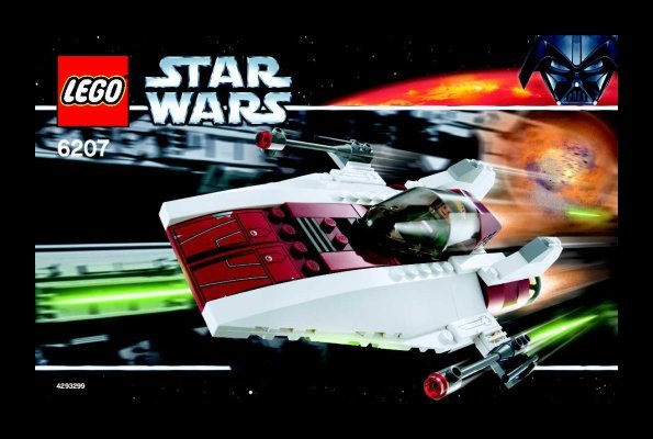 Notice / Instructions de Montage - LEGO - 6207 - A-wing fighter™: Page 1