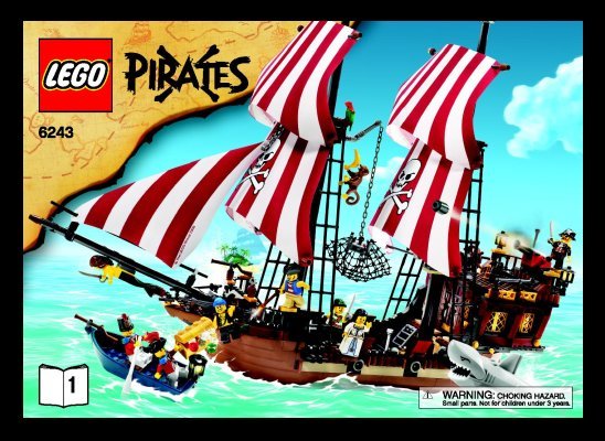 Notice / Instructions de Montage - LEGO - 6243 - Brickbeard's Bounty: Page 1