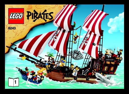 Notice / Instructions de Montage - LEGO - 6243 - Brickbeard's Bounty: Page 1