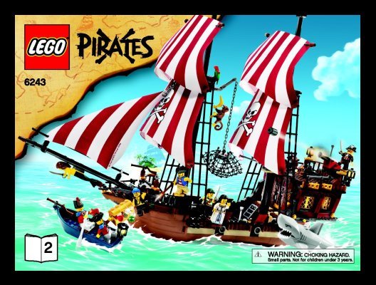 Notice / Instructions de Montage - LEGO - 6243 - Brickbeard's Bounty: Page 1