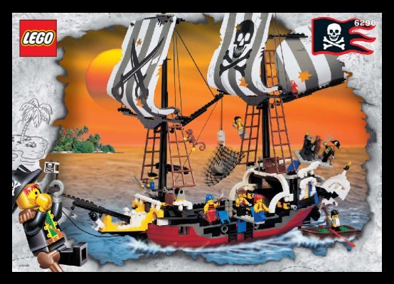 Notice / Instructions de Montage - LEGO - 6290 - Pirate Battle Ship: Page 1