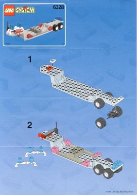 Notice / Instructions de Montage - LEGO - 6328 - Police Helitran: Page 1