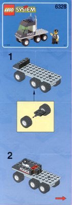 Notice / Instructions de Montage - LEGO - 6328 - Police Helitran: Page 1