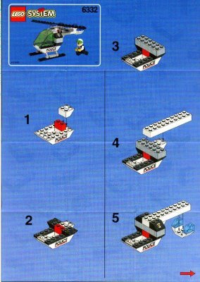 Notice / Instructions de Montage - LEGO - 6332 - Police Headquarters: Page 1