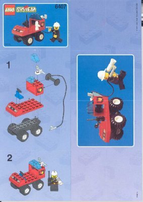 Notice / Instructions de Montage - LEGO - 6407 - FIRE CHIEF CAR: Page 1