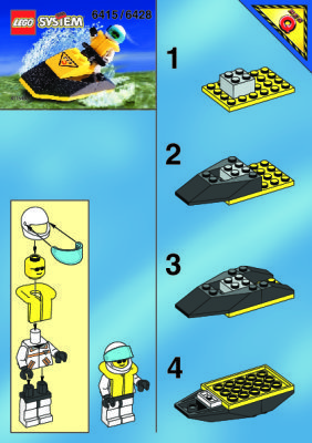 Notice / Instructions de Montage - LEGO - 6415 - Res-Q Jet Ski: Page 1