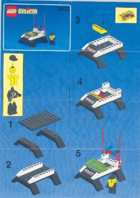 Notice / Instructions de Montage - LEGO - 6433 - Police Harbour Patrol: Page 1