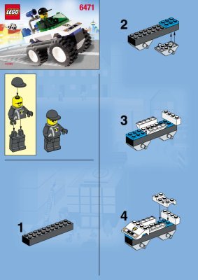 Notice / Instructions de Montage - LEGO - 6471 - 4WD Patrol Car: Page 1