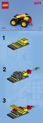 Notice / Instructions de Montage - LEGO - 6474 - Wheeled Front Shovel: Page 1