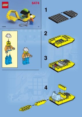 Notice / Instructions de Montage - LEGO - 6474 - Wheeled Front Shovel: Page 1