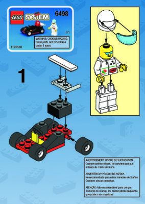 Notice / Instructions de Montage - LEGO - 6498 - GO-CART: Page 1