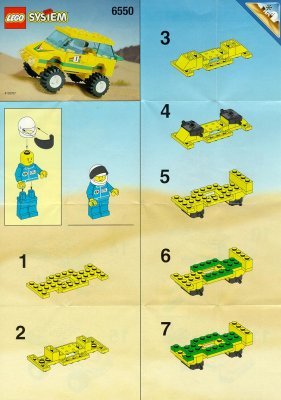 Notice / Instructions de Montage - LEGO - 6550 - PARIS DAKAR VAN: Page 1