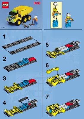 Notice / Instructions de Montage - LEGO - 6600 - Highway Construction: Page 1