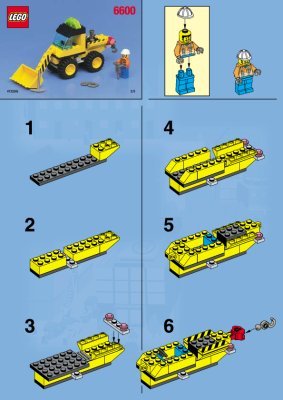 Notice / Instructions de Montage - LEGO - 6600 - Highway Construction
