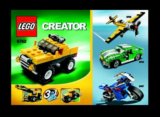 Notice / Instructions de Montage - LEGO - 6742 - Mini Off-roader: Page 1