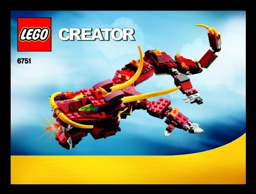 Notice / Instructions de Montage - LEGO - 6751 - Fiery Legend: Page 1