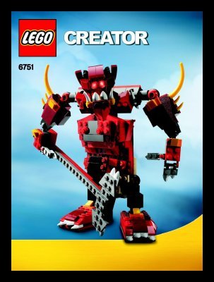 Notice / Instructions de Montage - LEGO - 6751 - Fiery Legend: Page 1