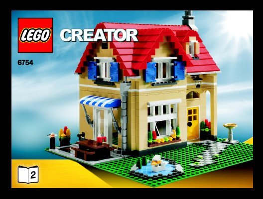 Notice / Instructions de Montage - LEGO - 6754 - Family Home: Page 1