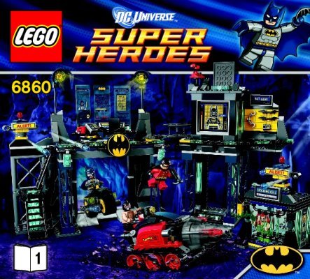 Notice / Instructions de Montage - LEGO - 6860 - The Batcave: Page 1