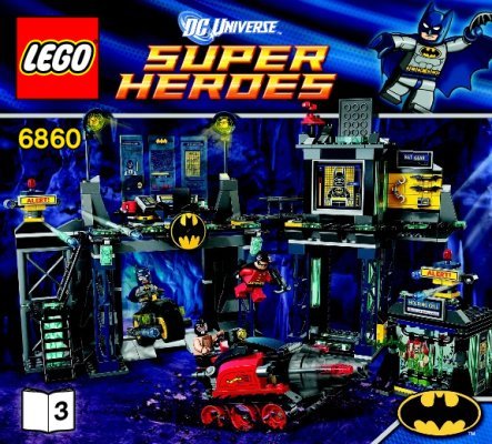 Notice / Instructions de Montage - LEGO - 6860 - The Batcave: Page 1