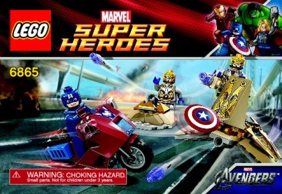 Notice / Instructions de Montage - LEGO - 6865 - Captain America's™ Avenging Cycle: Page 1