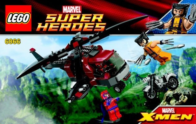 Notice / Instructions de Montage - LEGO - 6866 - Wolverine's™ Chopper Showdown: Page 1