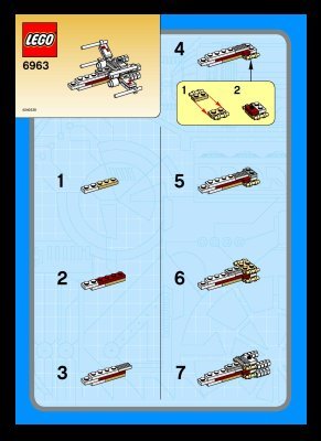 Notice / Instructions de Montage - LEGO - 6963 - X-WING STARFIGHTER: Page 1